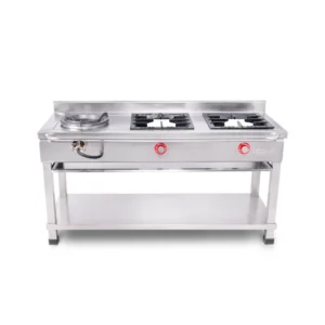 COCINA DE 2 HORNILLAS + WOK TRADICIONAL
