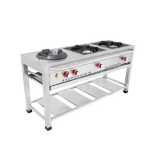 COCINA DE 2 HORNILLAS + WOK  ESTRUCTURA TUBULAR
