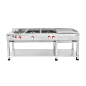 COCINA DE 2 HORNILLAS +WOK+PLANCHA SANGUCHERA