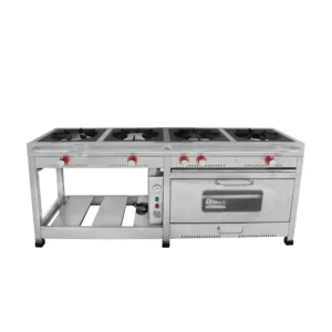 COCINA 4 HORNILLAS CON HORNO TRADICIONAL ISLA