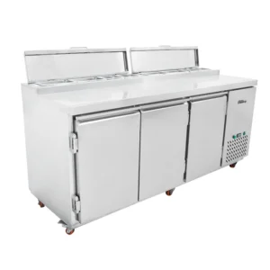 MESA REFRIGERADA DE 3 PUERTAS CON TOPPINGS